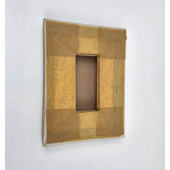 Vintage Painting Canvas Signed Small Water Scene Harbor Boat Landscape Grayscale - Picture 10 of 10